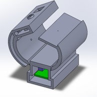 SolidWorks CAD of the v0.0 bike lock enclosure