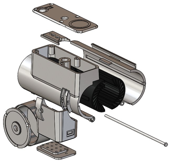 Exploded view of bike lock revision v.06