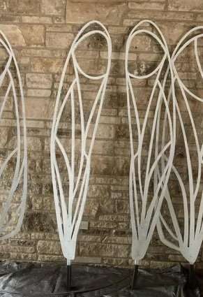 Fabricated laser-cut dragonfly wing frames