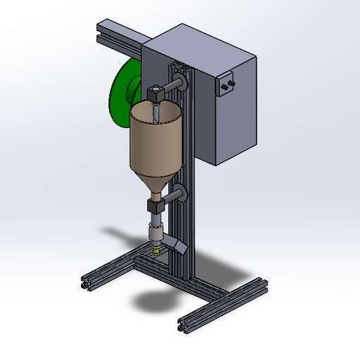 ECOFIL extruder assembly in SolidWorks