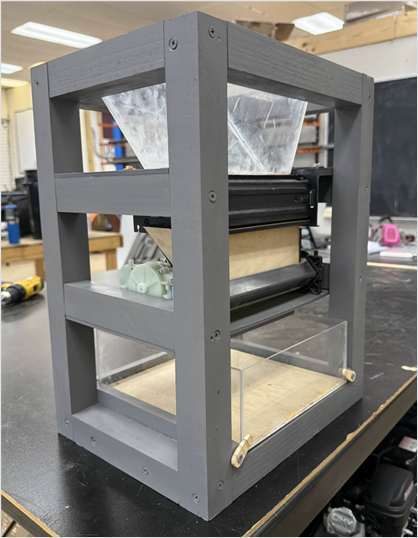 Fabricated welded ECOFIL shredder frame